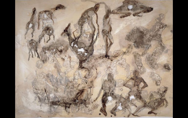 Fotografía de la obra Sin título de Miquel Barceló, que forma parte de la muestra. EFE  /