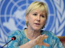 Wallstrom, responde durante una rueda de prensa celebrada sobre las prioridades de ONU. EFE  /