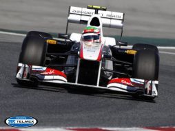 'Checo' Pérez ha podido disputar exitosamente la primera sesión de entrenamientos libres luego de su accidente. ARCHIVO  /