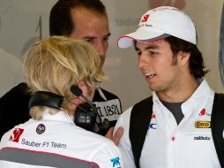 El piloto mexicano Sergio Pérez no correrá en el Gran Premio de Canadá, pues se sintió mareado en la sesión de entrenamientos. AP  /