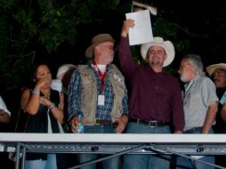 El escritor Javier Sicilia, durante la firma del Pacto por la Paz con Justicia y Dignidad, en Ciudad Juárez, Chihuahua. NTX  /
