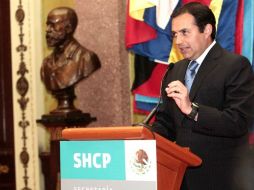 El secretario de Hacienda ofrece una rueda de prensa. EL UNIVERSAL  /