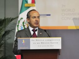 Felipe Calderón  realiza una gira de trabajo en San José, California. ARCHIVO  /