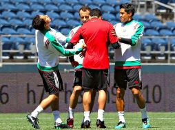 Ricardo Osorio durante una sesión de entrenamiento con la Selección Mexicana en Seattle, antes de la Copa Oro. MEXSPORT  /