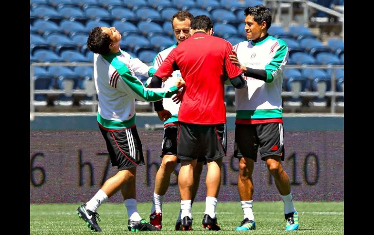Ricardo Osorio durante una sesión de entrenamiento con la Selección Mexicana en Seattle, antes de la Copa Oro. MEXSPORT  /