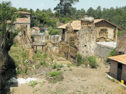 Así luce parte de las ruinas de la Ex Hacienda de Ferrería, que se ubica justa en el centro de Ferrería de Tula. E.FLORES  /