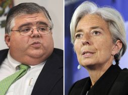 Agustín Carstens y la ministra francesa Christine Lagarde han realizado abiertas campañas en busca de respaldo a su candidatura. AFP  /