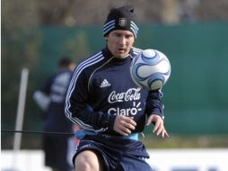 Lionel Messi en una práctica con la Selección de Argentina. AFP  /