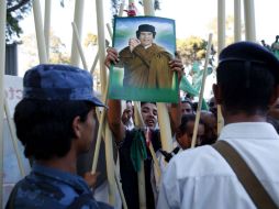 Simpatizantes del coronel libio se manifiestan en Trípoli. REUTERS  /
