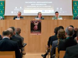 Inauguración del encuentro Iberoamericano Anti-Secuestro EIAS 2011. EFE  /