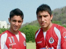 Julio Nava y Antonio Salazar regresaron a Chivas y pretenden ganarse en la pretemporada, en Manzanillo. A. RAMÍREZ  /