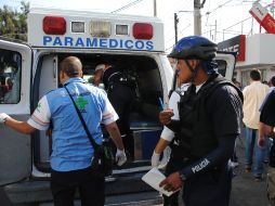 Al ser agredido, el policía fue trasladado a la Clínica 110 del Instituto Mexicano del Seguro Social, donde falleció. O. RUVALCABA  /