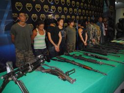 Los detenidos fueron presentados en las instalaciones de la Policía del Estado. O. RUVALCABA  /