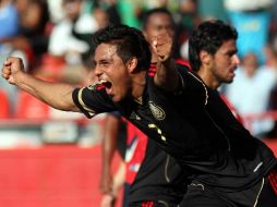 Javier cortés celebrando el primer gol. MEXSPORT  /