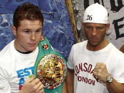 'Canelo' y Rhodes, listos para la gran pelea. MEXSPORT  /