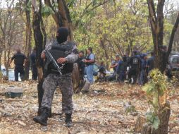 La balacera donde fallecieron seis presuntos sicarios, se presentó en el predio conocido como La Lobera. M. PATIÑO  /