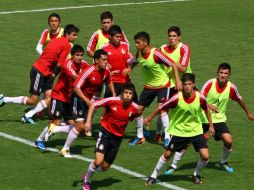 Los seleccionados mexicanos ya entrenaron en la cancha del Estadio Morelos. MEXSPORT  /