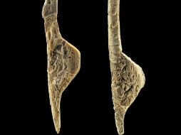 ''Estatuillas del yacimiento alemán de Nebra'' que forman parte de la muestra que hoy se inaugura. EFE  /