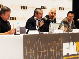 En la imagen Mauricio Abaroa, José Luis Caballero, Roberto Cantoral y Enrique Fernández. E. BARRERA  /