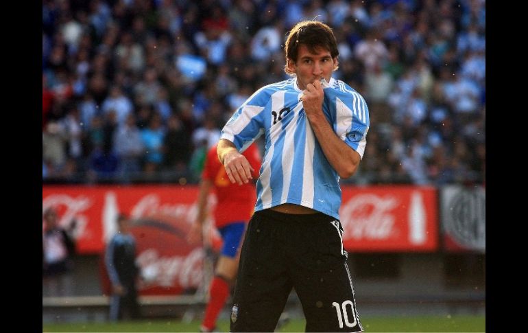 Batista admitió que su mejor futbolista es Lionel Messi. MEXSPORT  /