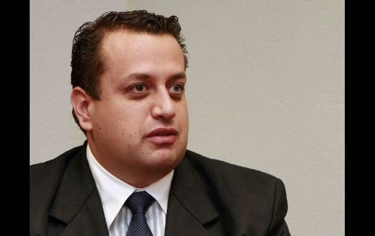 El líder blanquiazul en Jalisco, Hernán Cortés, presidente de la Comisión Permanente de Acción Nacional. A. GARCÍA  /