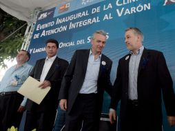 Emilio González presumió el incremento en la esperanza de vida en el hombre a 75 años, registrado durante su gestión. A. HINOJOSA  /