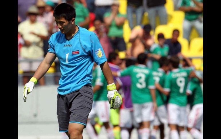 En el primer partido del Mundial Sub-17,Corea del Norte cayó ante México por 3-1. MEXSPORT  /