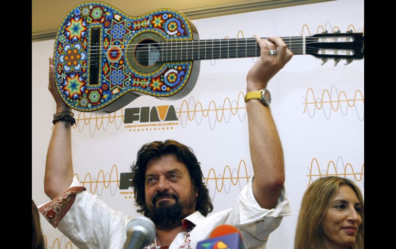 Parsons participó en la Feria Internacional de la Música en Guadalajara. EFE  /