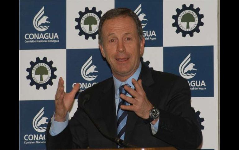 José Luis Luege Tamargo en la inauguración de 'La agenda del agua'. NOTIMEX  /