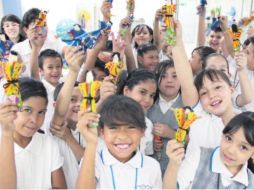 Los alumnos de 2° grado de la escuela urbana 1011 “Emiliano Zapata”.  /