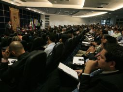 La ceremonia de inauguración del Congreso de Derecho Concursal fue encabezada por Fernando Palomino. M. FREYRÍA  /