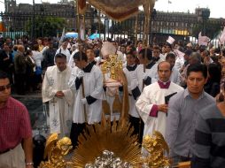 Hoy fueron trasladados las reliquias del arzobispo Juan de Palafox y Mendoza. EFE  /