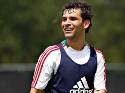 El defensa Rafael Márquez durante sesión de entrenamiento para Copa Oro. MEXSPORT  /