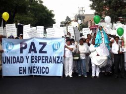 Cientos de fieles católicos comenzaron la mañana de este sábado la “Peregrinación por la paz, la unidad y la esperanza. EL UNIVERSAL  /