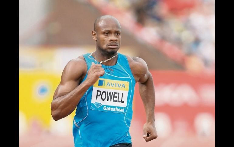 El velocista jamaicano Asafa Powell se encuentra a la cabeza de la clasificación general de la Liga DIamante. GETTY IMAGES SPORT  /