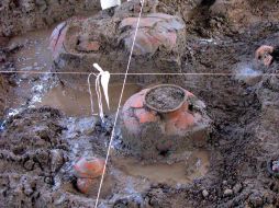 También se encontraron instrumentos y figuras asociados a los entierros. NTX  /