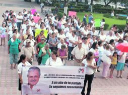 Habitantes de Ciudad Victoria se manifestaron para conmemorar el aniversario luctuoso de Rodolfo Torre Cantú. EL UNIVERSAL  /