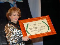 Lazareno recibió homenaje en el marco del 'Ciclo de Homenajes a la Cinematografía Veracruzana'. NTX  /
