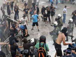 Millones de griegos han participado en una huelga para oponerse a la estrategia fiscal reflejada en la ley marco 2012-2015. EFE  /