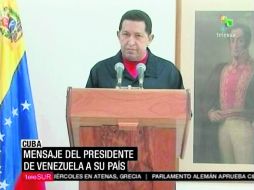Esta vez el presidente venezolano no improvisó. Leyó su mensaje en la TV cubana. AP  /