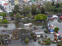 Aspecto de las afectaciones producidas por las intensas lluvias registradas. EL UNIVERSAL  /