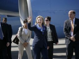 Clinton agradeció la contribución española a las misiones internacionales en Libia. ARCHIVO  /