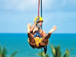 Las tirolesas se posan sobre la laguna de los Siete Colores. EL UNIVERSAL  /
