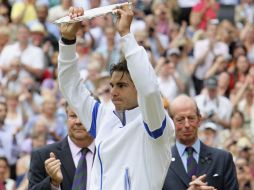 El español Rafael Nadal queda segundo en torneo de Wimbledon. EFE  /