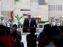 A la ceremonia asistieron los líderes de la Federación de Trabajadores de Jalisco y de la CROC. E. BARRERA.  /