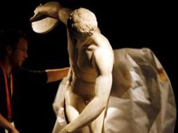 El Discóbolo inaugura el área dedicada al culto y la belleza del cuerpo en el deporte. EFE  /