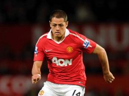 El 'Chicharito'  quiere mantenerse al nivel que le requiere el club inglés. MEXSPORT  /