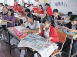 Alumnos de 5° “A” la escuela urbana 170 “Luis Donaldo Colosio”. J. SÁNCHEZ  /