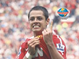 Hernández celebra uno de sus goles con el Manchester United. GETTY IMAGES SPORT  /