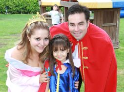 Chantal Nuncio, América Ochoa Nuncio y Filogonio Valles.  /